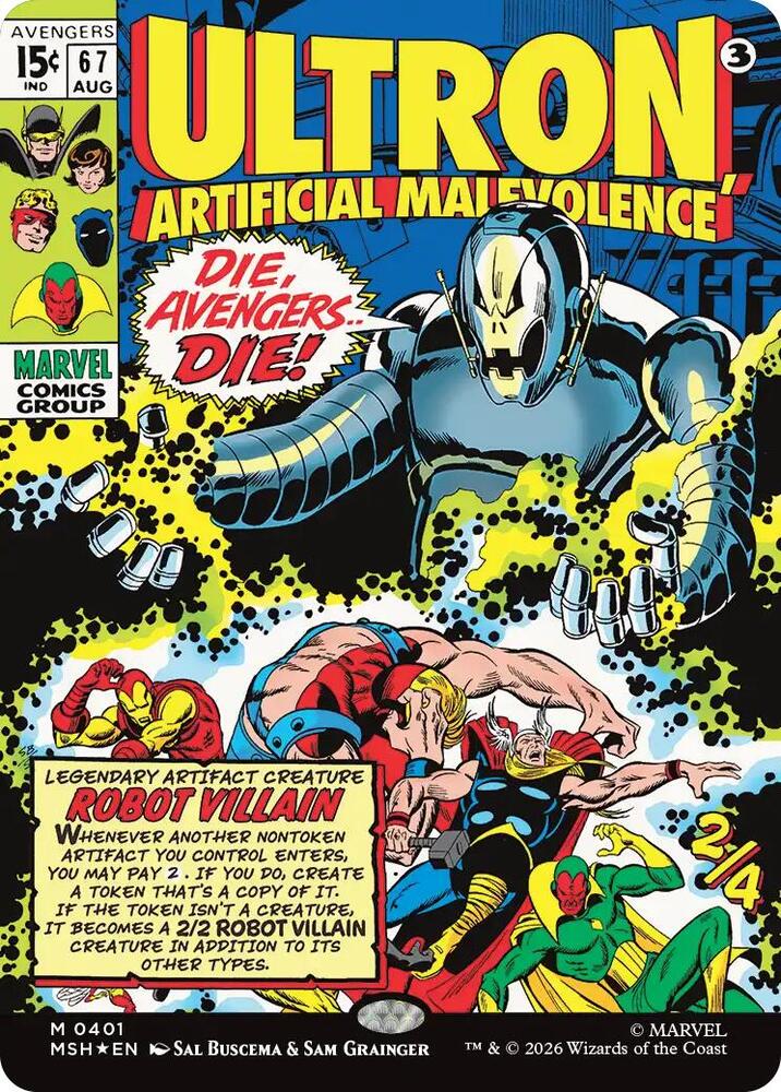Ultron, Artificial Malevolence (Borderless) (0401) [Marvel Super Heroes]