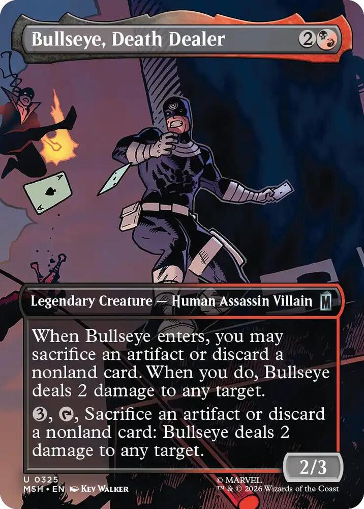 Bullseye, Death Dealer (Borderless) (325) [Marvel Super Heroes]