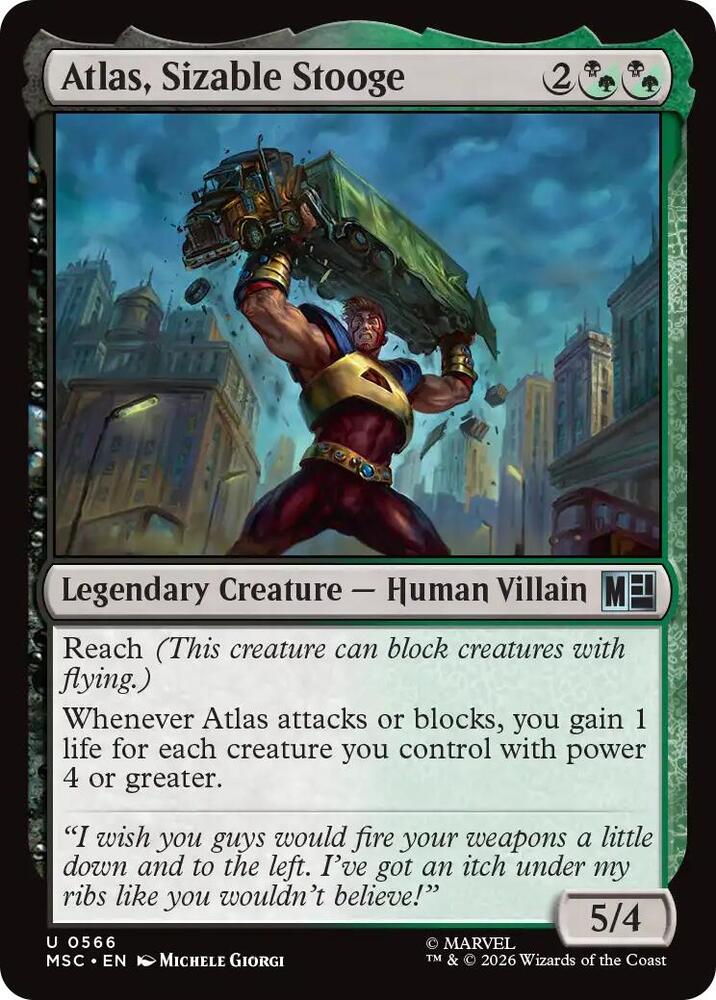 Atlas, Sizable Stooge (566) [Marvel Super Heroes Commander]