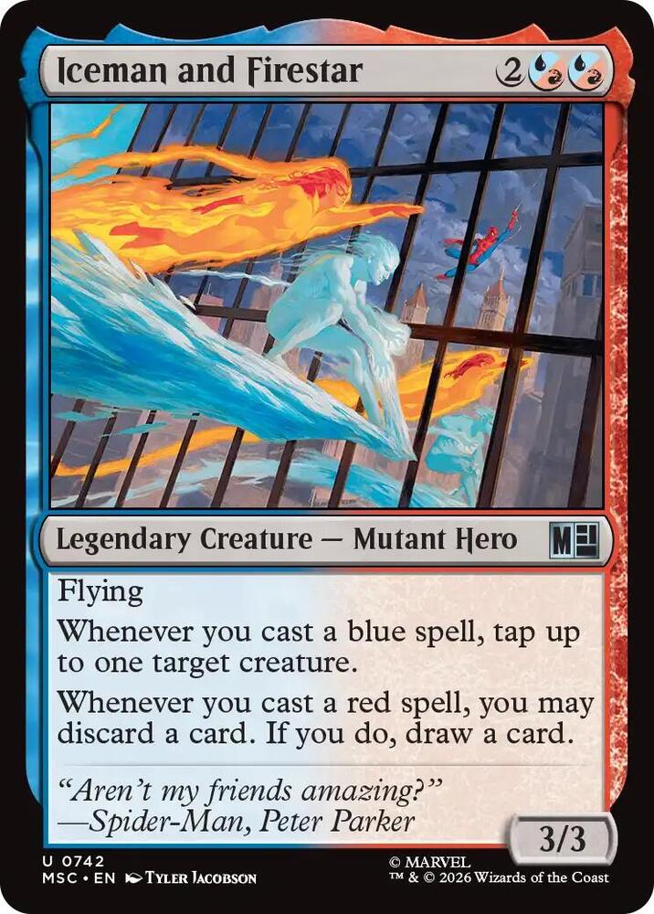 Iceman and Firestar (742) [Marvel Super Heroes Commander]