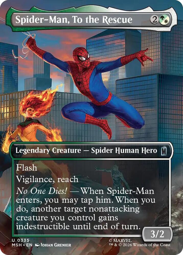 Spider-Man, To the Rescue (Borderless) (335) [Marvel Super Heroes]