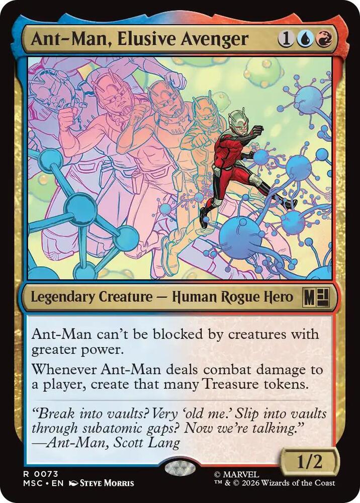 Ant-Man, Elusive Avenger (Surge Foil) (73) [Marvel Super Heroes Commander]