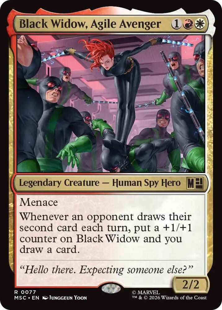 Black Widow, Agile Avenger (Surge Foil) (77) [Marvel Super Heroes Commander]