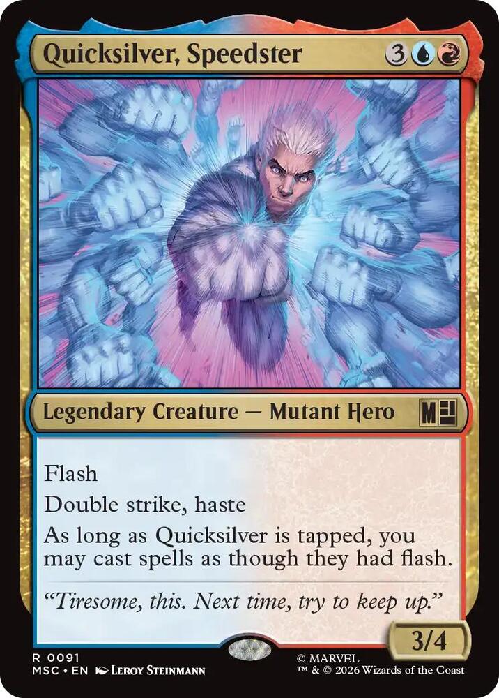 Quicksilver, Speedster (Surge Foil) (91) [Marvel Super Heroes Commander]