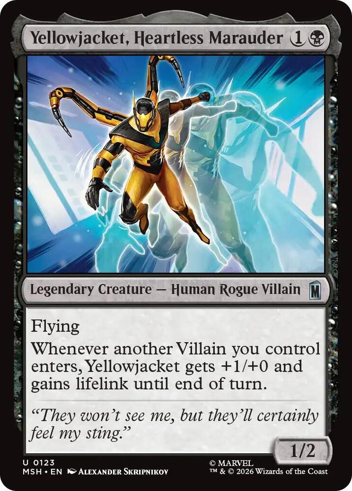 Yellowjacket, Heartless Marauder (123) [Marvel Super Heroes]