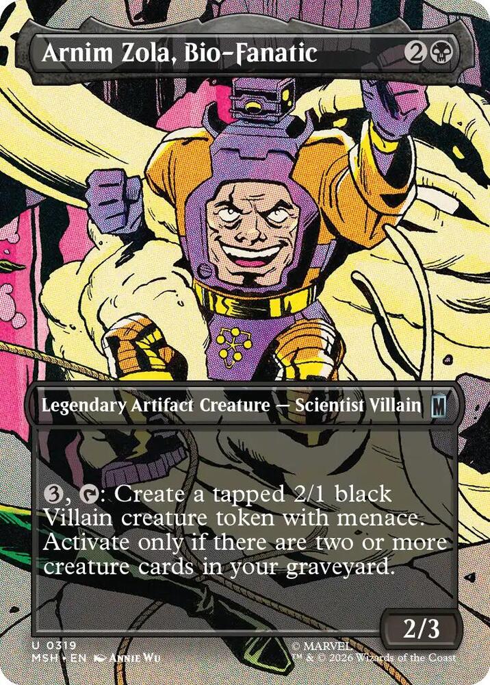 Arnim Zola, Bio-Fanatic (Borderless) (319) [Marvel Super Heroes]