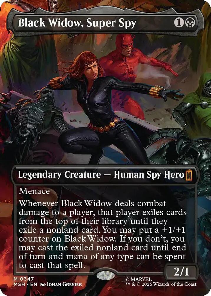 Black Widow, Super Spy (Borderless) (0347) [Marvel Super Heroes]