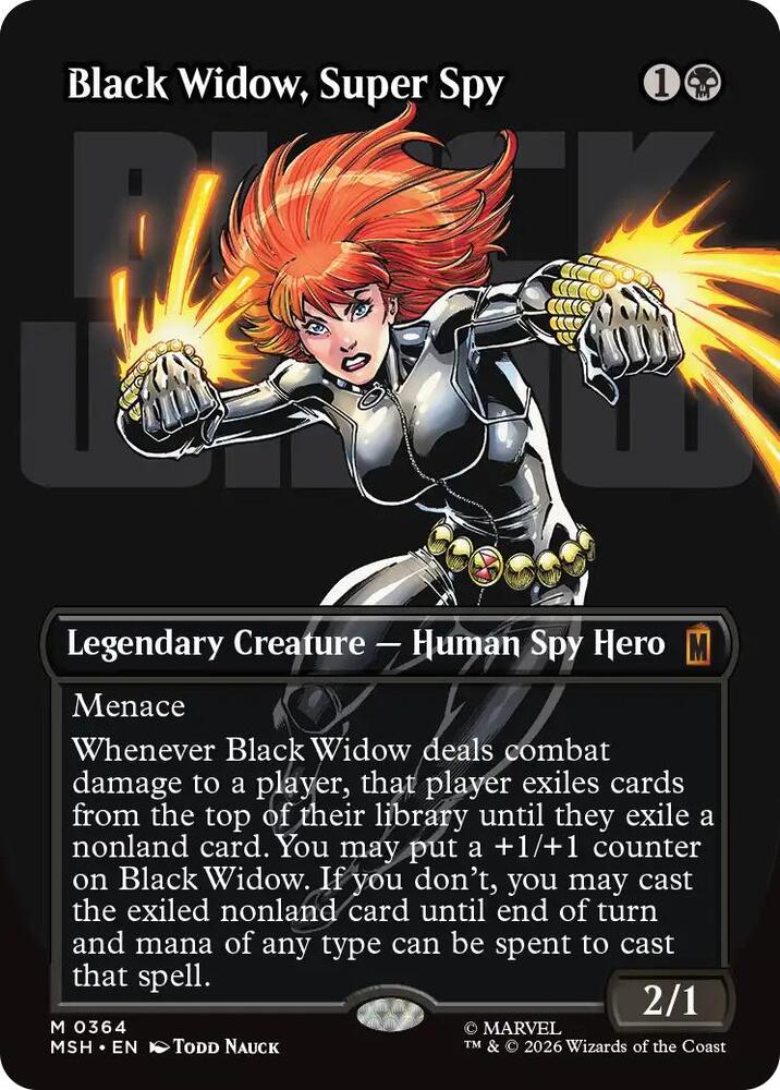 Black Widow, Super Spy (Borderless) (0364) [Marvel Super Heroes]