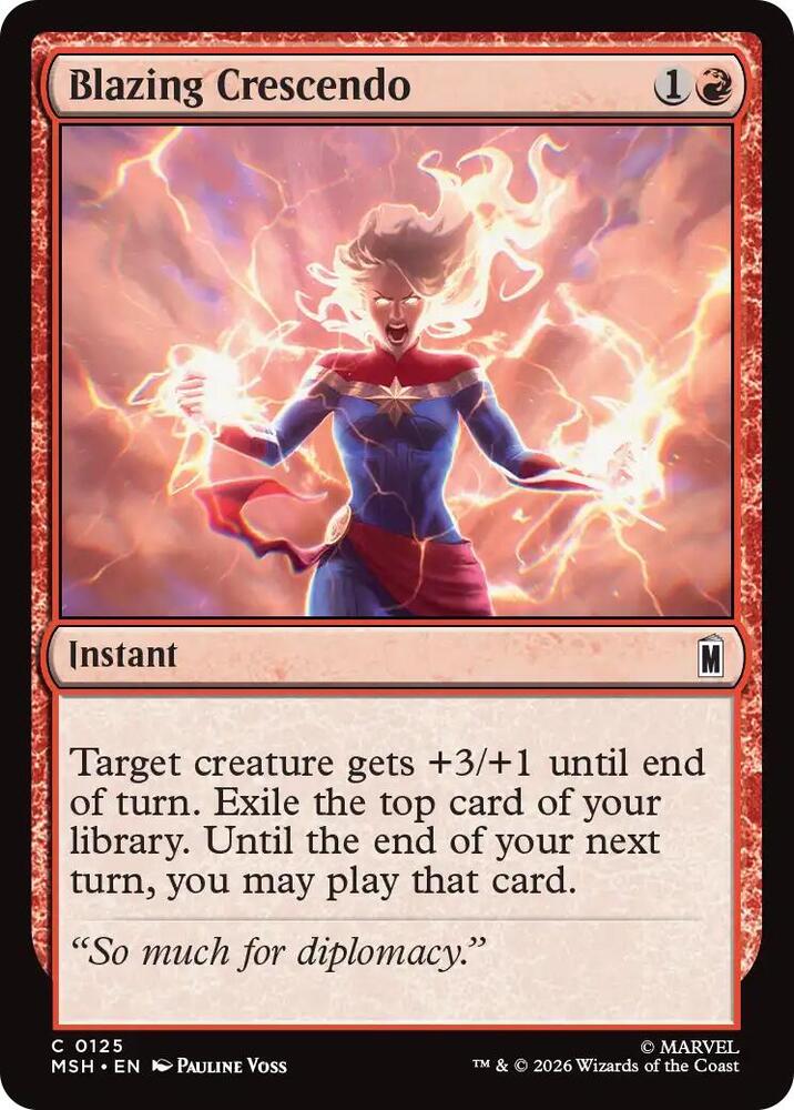 Blazing Crescendo (125) [Marvel Super Heroes]