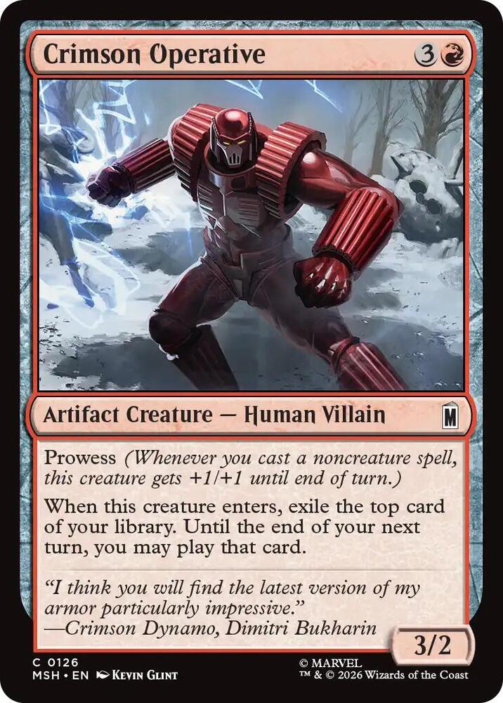 Crimson Operative (126) [Marvel Super Heroes]