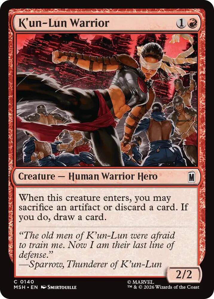 K'un-Lun Warrior (140) [Marvel Super Heroes]
