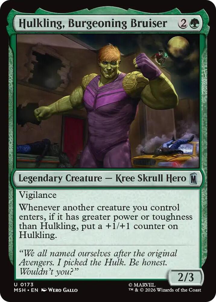 Hulkling, Burgeoning Bruiser (173) [Marvel Super Heroes]