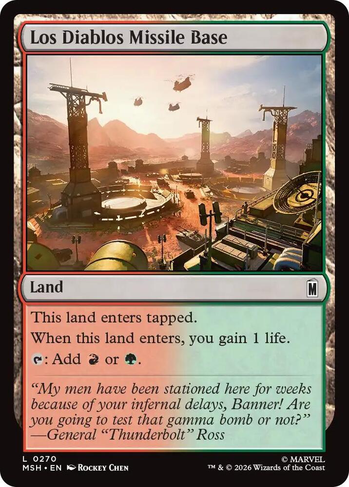 Los Diablos Missile Base (270) [Marvel Super Heroes]