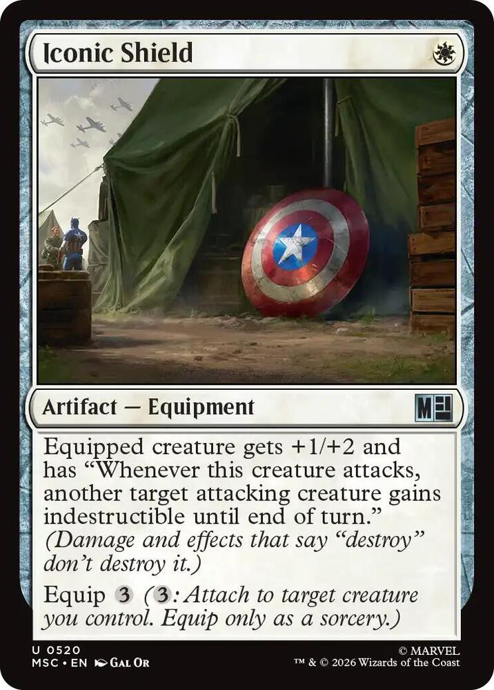 Iconic Shield (520) [Marvel Super Heroes Commander]