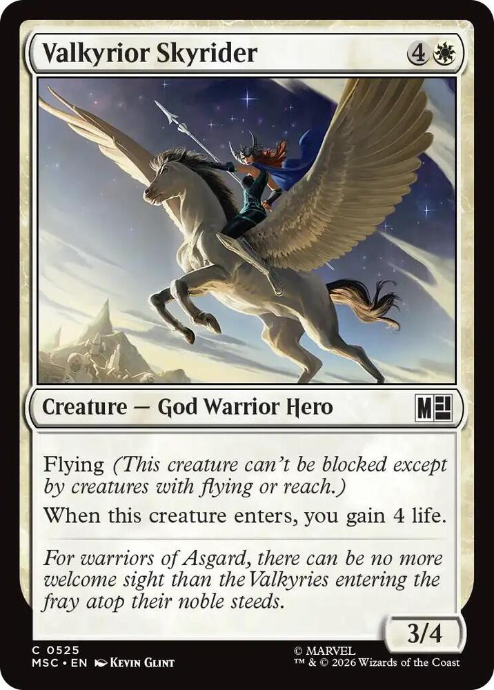 Valkyrior Skyrider (525) [Marvel Super Heroes Commander]