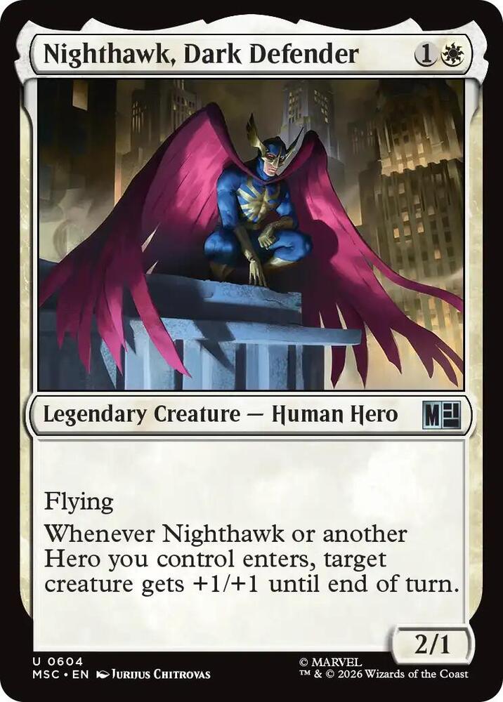 Nighthawk, Dark Defender (604) [Marvel Super Heroes Commander]