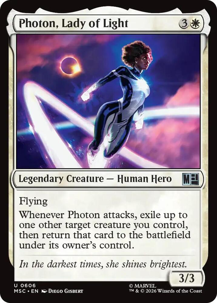Photon, Lady of Light (606) [Marvel Super Heroes Commander]