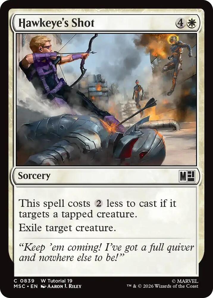 Hawkeye's Shot (0839) [Marvel Super Heroes Commander]