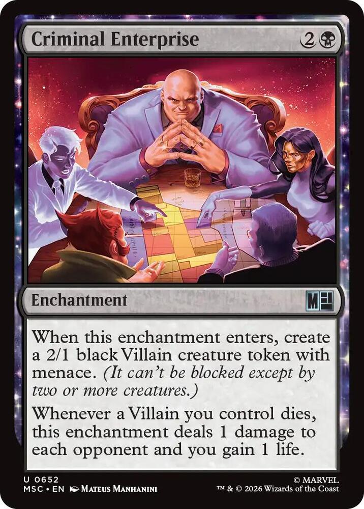 Criminal Enterprise (652) [Marvel Super Heroes Commander]