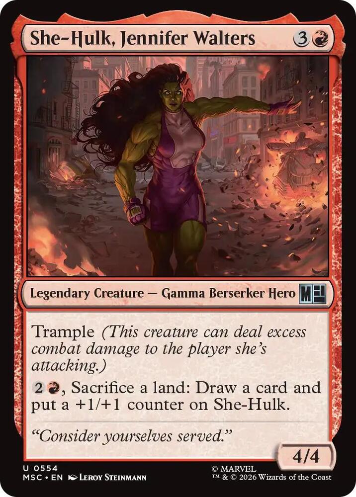 She-Hulk, Jennifer Walters (554) [Marvel Super Heroes Commander]