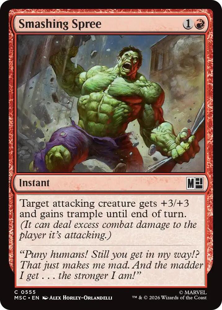 Smashing Spree (555) [Marvel Super Heroes Commander]