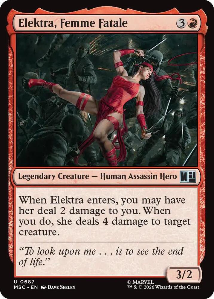 Elektra, Femme Fatale (687) [Marvel Super Heroes Commander]
