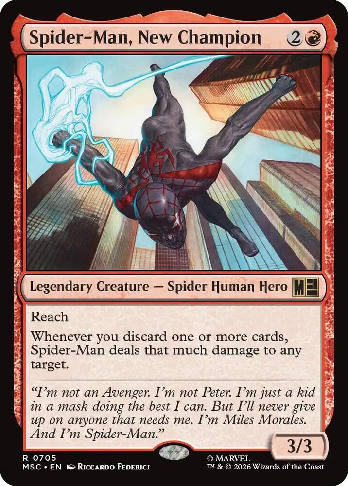 Spider-Man, New Champion (705) [Marvel Super Heroes Commander]