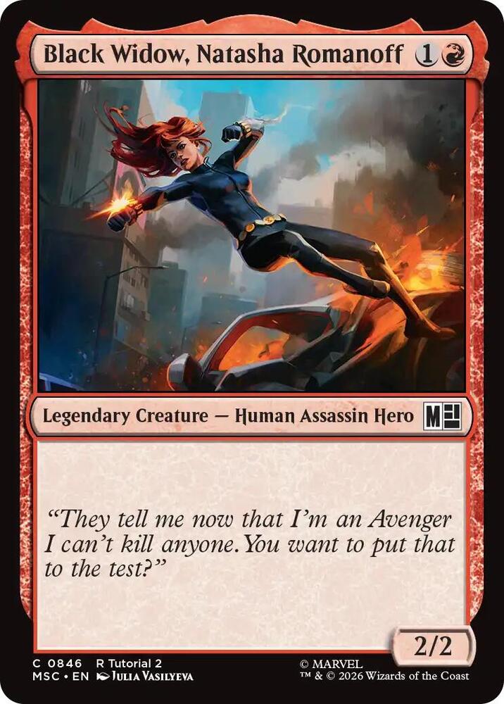 Black Widow, Natasha Romanoff (0846) [Marvel Super Heroes Commander]