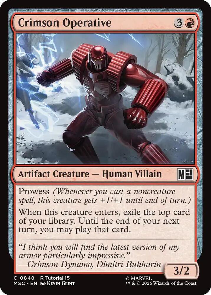 Crimson Operative (848) [Marvel Super Heroes Commander]