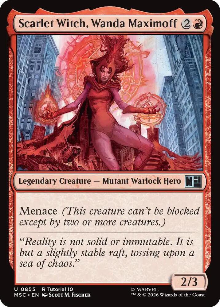 Scarlet Witch, Wanda Maximoff (0855) [Marvel Super Heroes Commander]