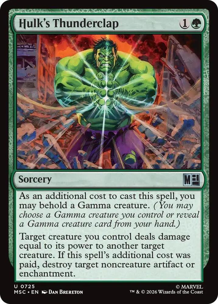 Hulk's Thunderclap (725) [Marvel Super Heroes Commander]