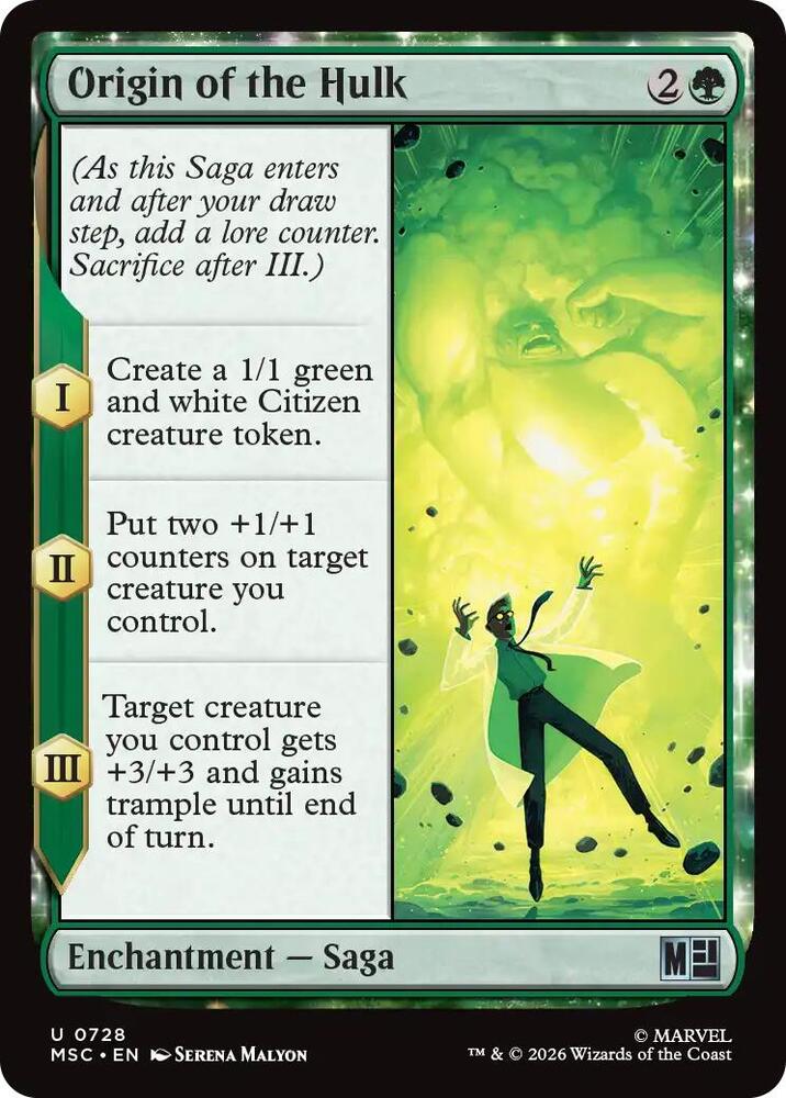 Origin of the Hulk (728) [Marvel Super Heroes Commander]