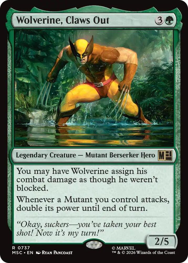 Wolverine, Claws Out (737) [Marvel Super Heroes Commander]