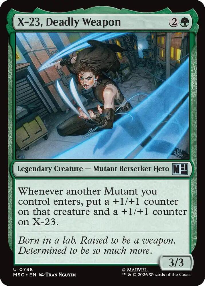 X-23, Deadly Weapon (738) [Marvel Super Heroes Commander]