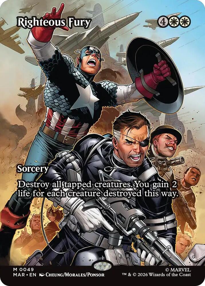 Righteous Fury (Borderless) (49) [Marvel Universe Eternal-Legal]