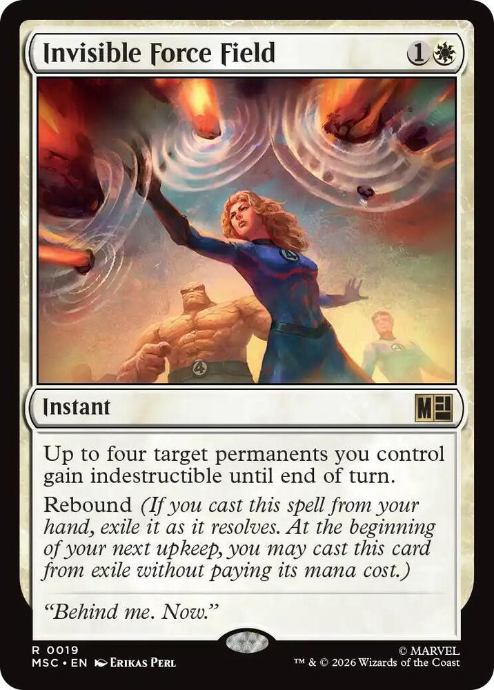 Invisible Force Field (Surge Foil) (19) [Marvel Super Heroes Commander]
