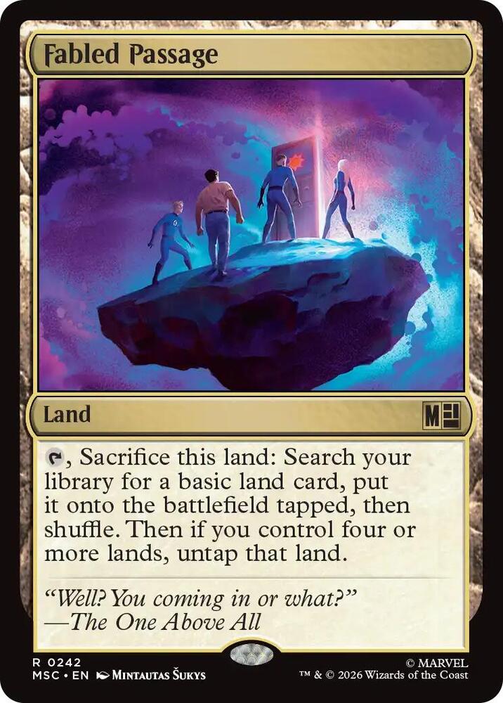 Fabled Passage (Surge Foil) (242) [Marvel Super Heroes Commander]