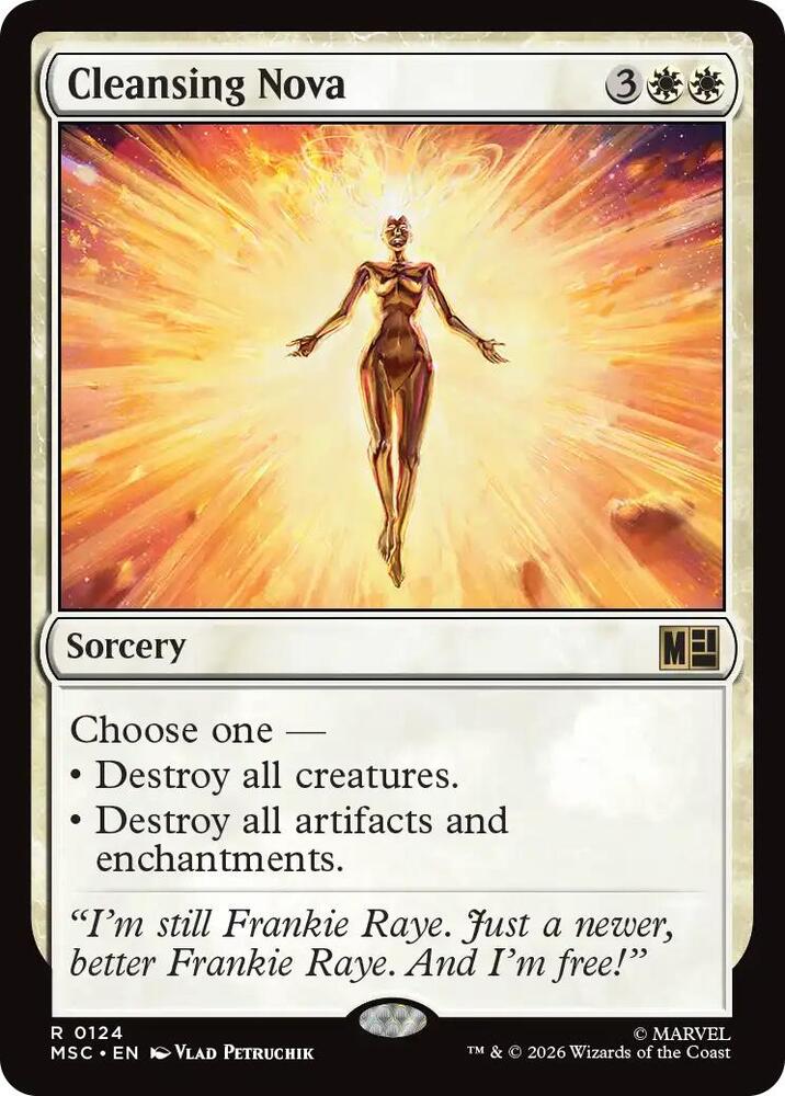 Cleansing Nova (Surge Foil) (124) [Marvel Super Heroes Commander]