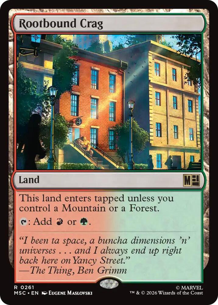 Rootbound Crag (Surge Foil) (261) [Marvel Super Heroes Commander]