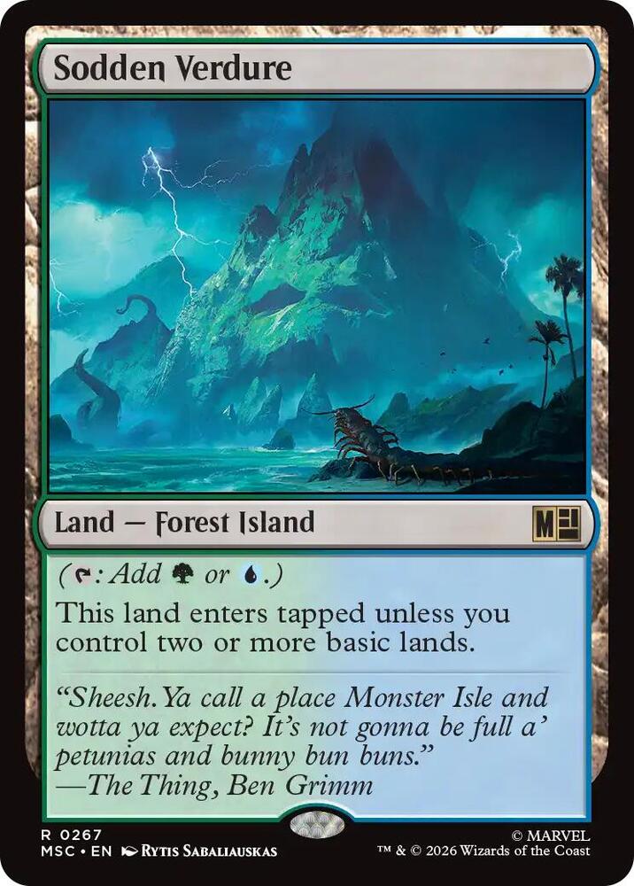 Sodden Verdure (Surge Foil) (267) [Marvel Super Heroes Commander]