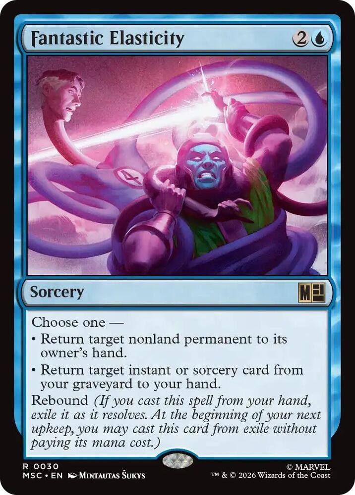 Fantastic Elasticity (Surge Foil) (30) [Marvel Super Heroes Commander]