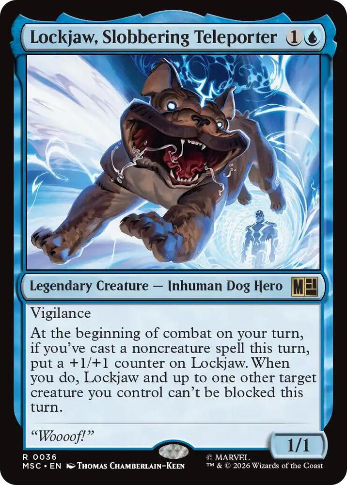Lockjaw, Slobbering Teleporter (Surge Foil) (36) [Marvel Super Heroes Commander]
