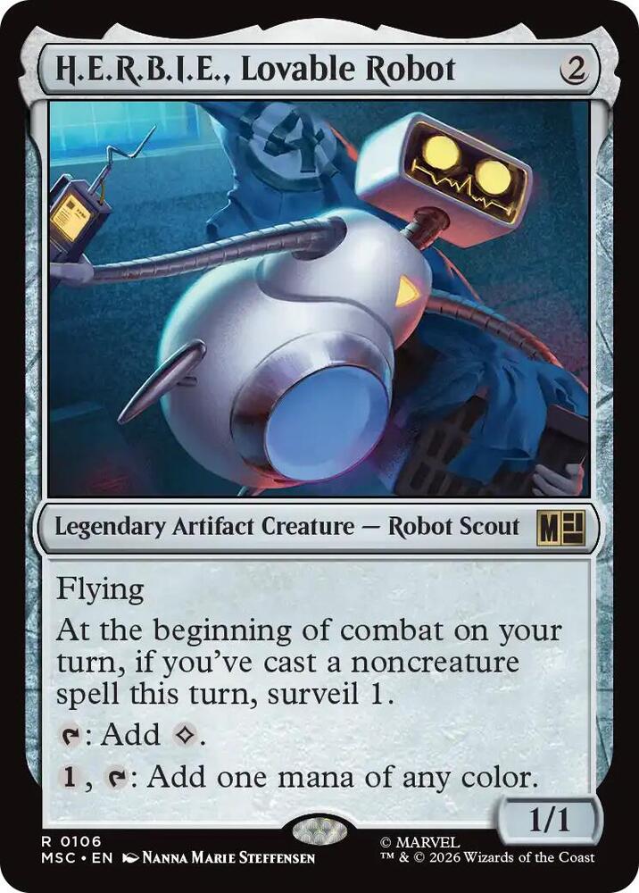 H.E.R.B.I.E., Lovable Robot (106) [Marvel Super Heroes Commander]