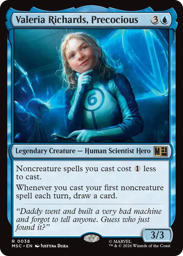 Valeria Richards, Precocious (Surge Foil) (38) [Marvel Super Heroes Commander]