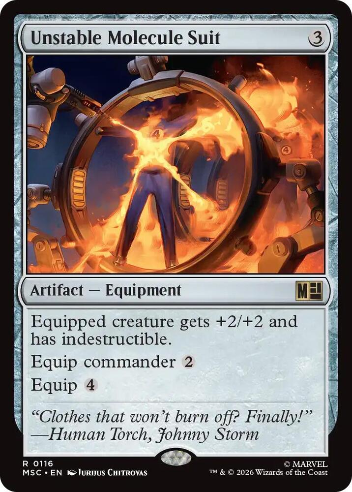 Unstable Molecule Suit (Surge Foil) (116) [Marvel Super Heroes Commander]