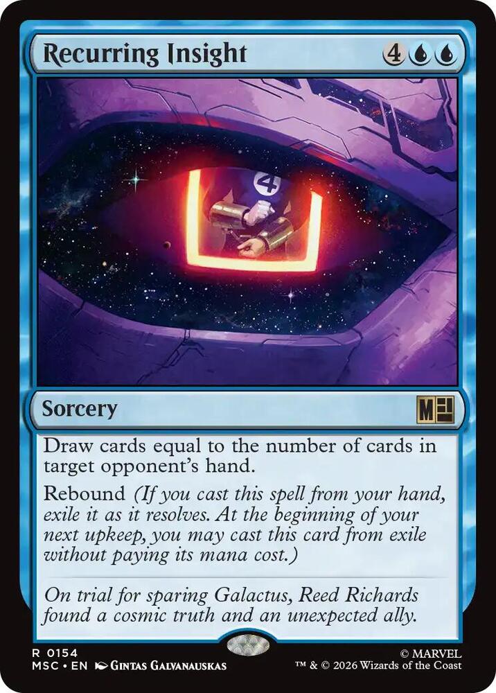Recurring Insight (Surge Foil) (154) [Marvel Super Heroes Commander]