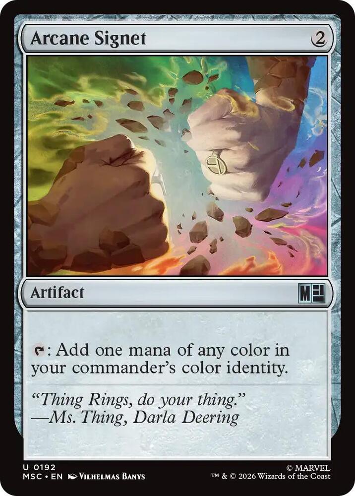 Arcane Signet (0192) (Surge Foil) [Marvel Super Heroes Commander]
