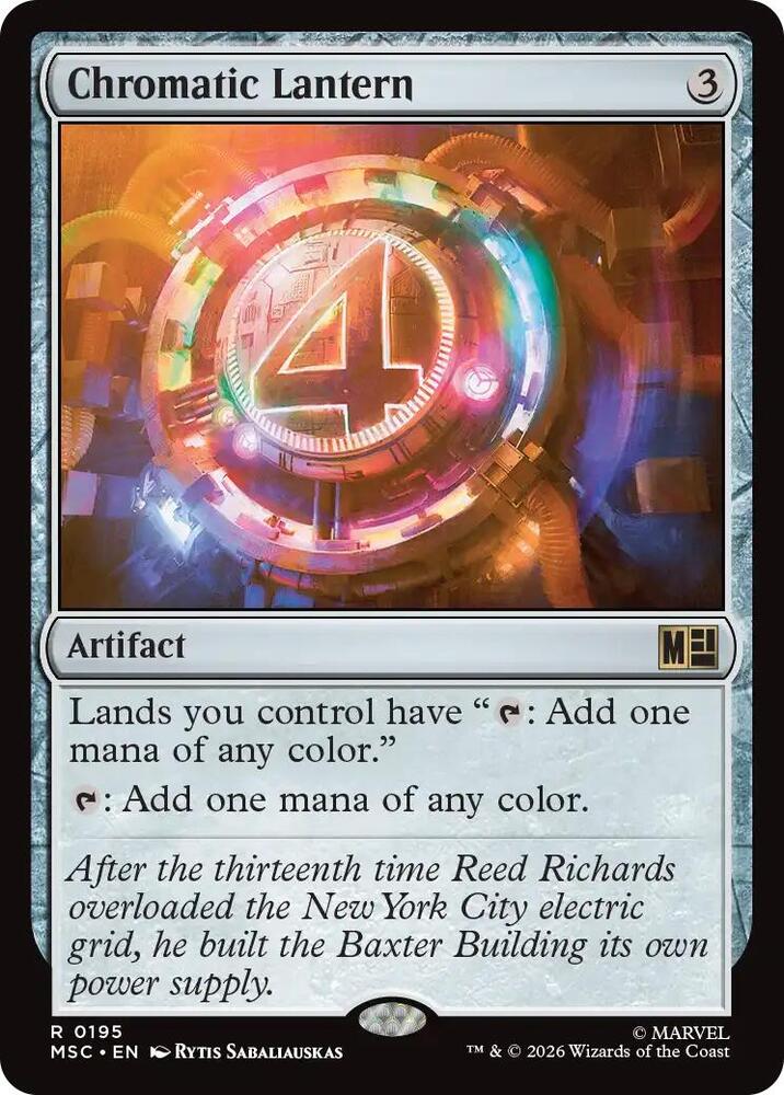 Chromatic Lantern (Surge Foil) (195) [Marvel Super Heroes Commander]