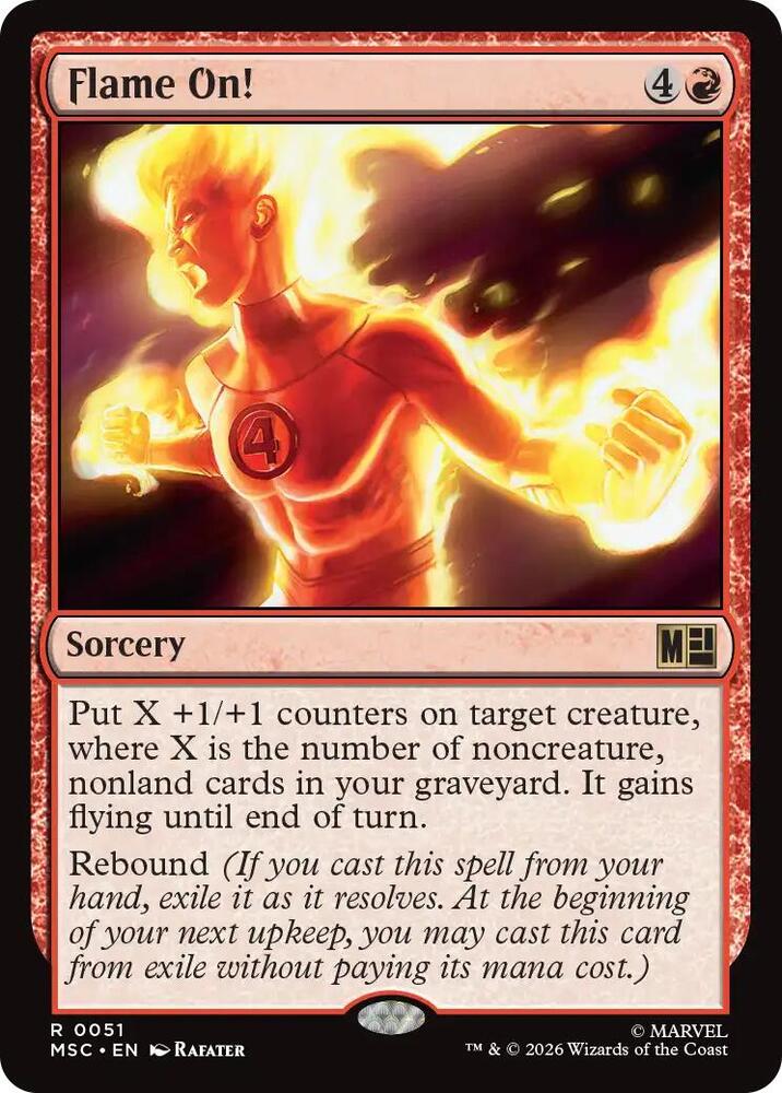 Flame On! (Surge Foil) (51) [Marvel Super Heroes Commander]