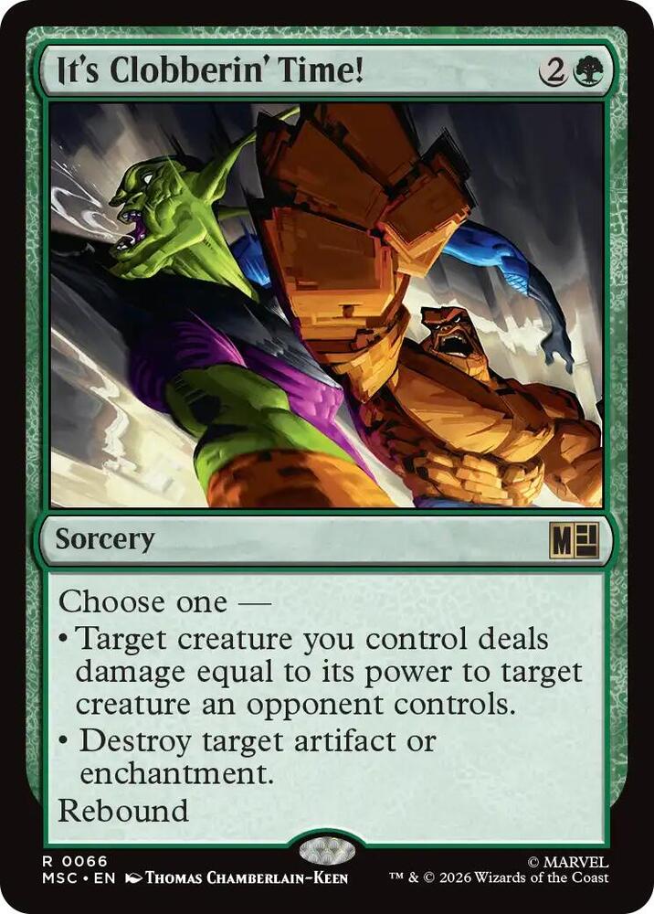 It's Clobberin' Time! (Surge Foil) (66) [Marvel Super Heroes Commander]